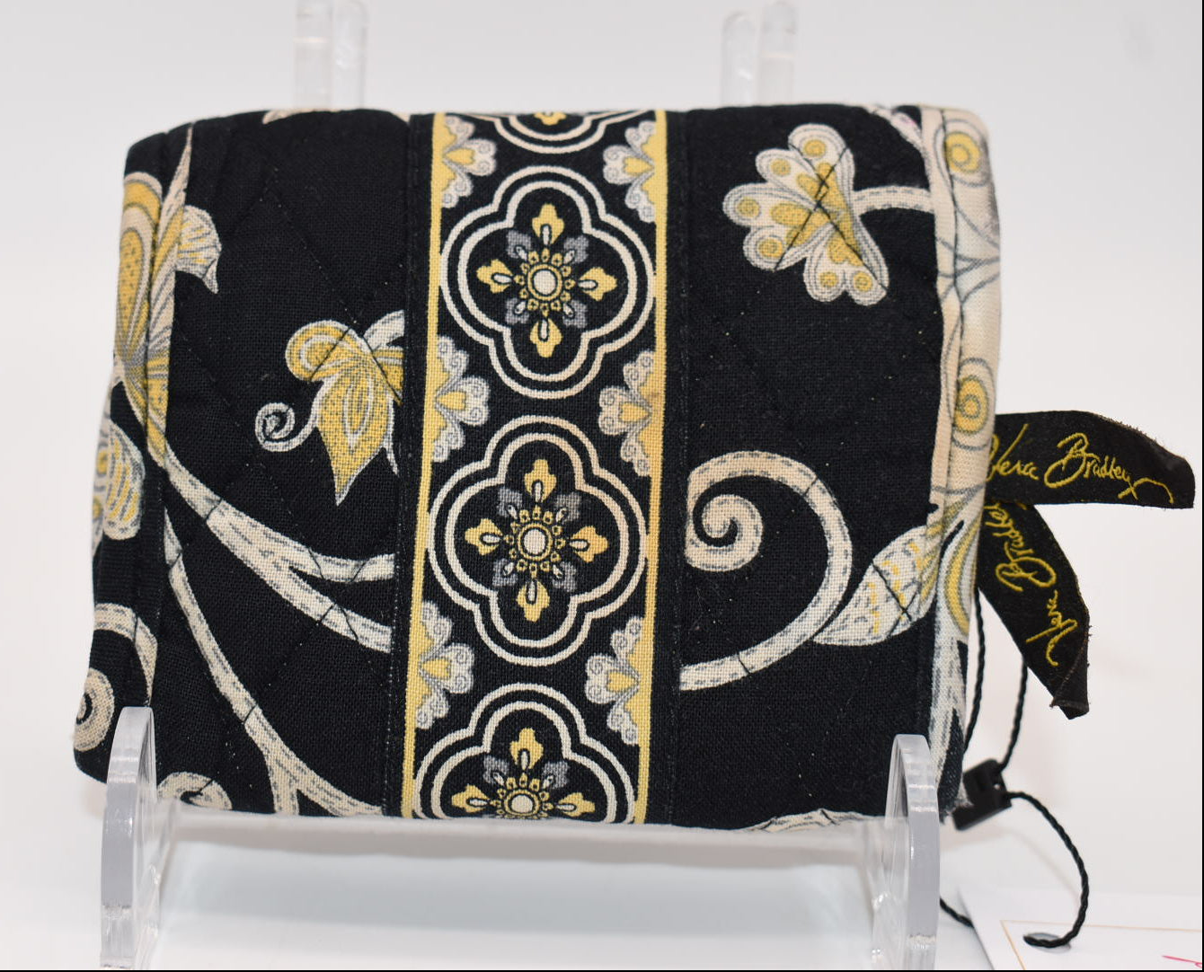 Vera Bradley Small Trifold Wallet in "Yellow Bird" Pattern