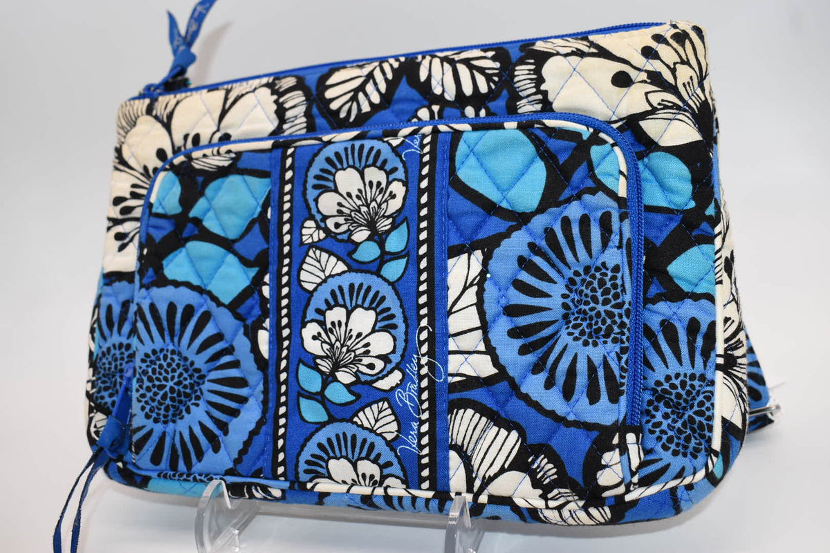 Vera Bradley Little Crossbody Bag in "Bayou Blue" Pattern
