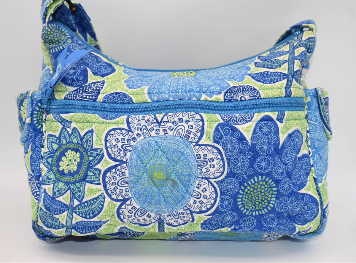 Vera Bradley On-The-Go Convertible Shoulder Bag in "Doodle Daisy" Pattern