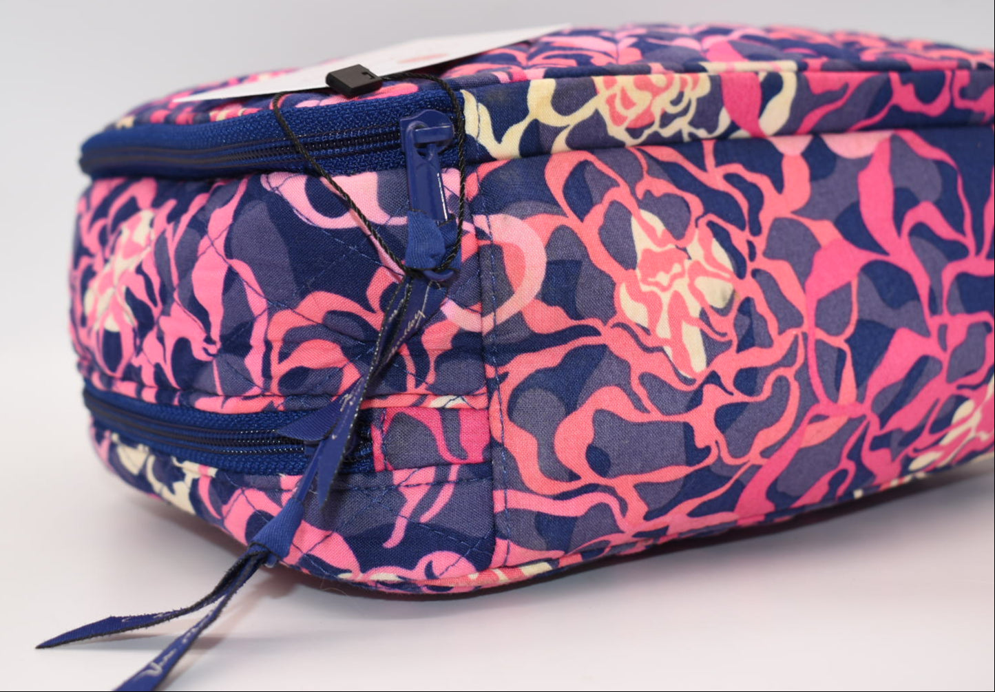 Vera Bradley Large Blush & Brush Makeup Case in "Katalina Pink" Pattern