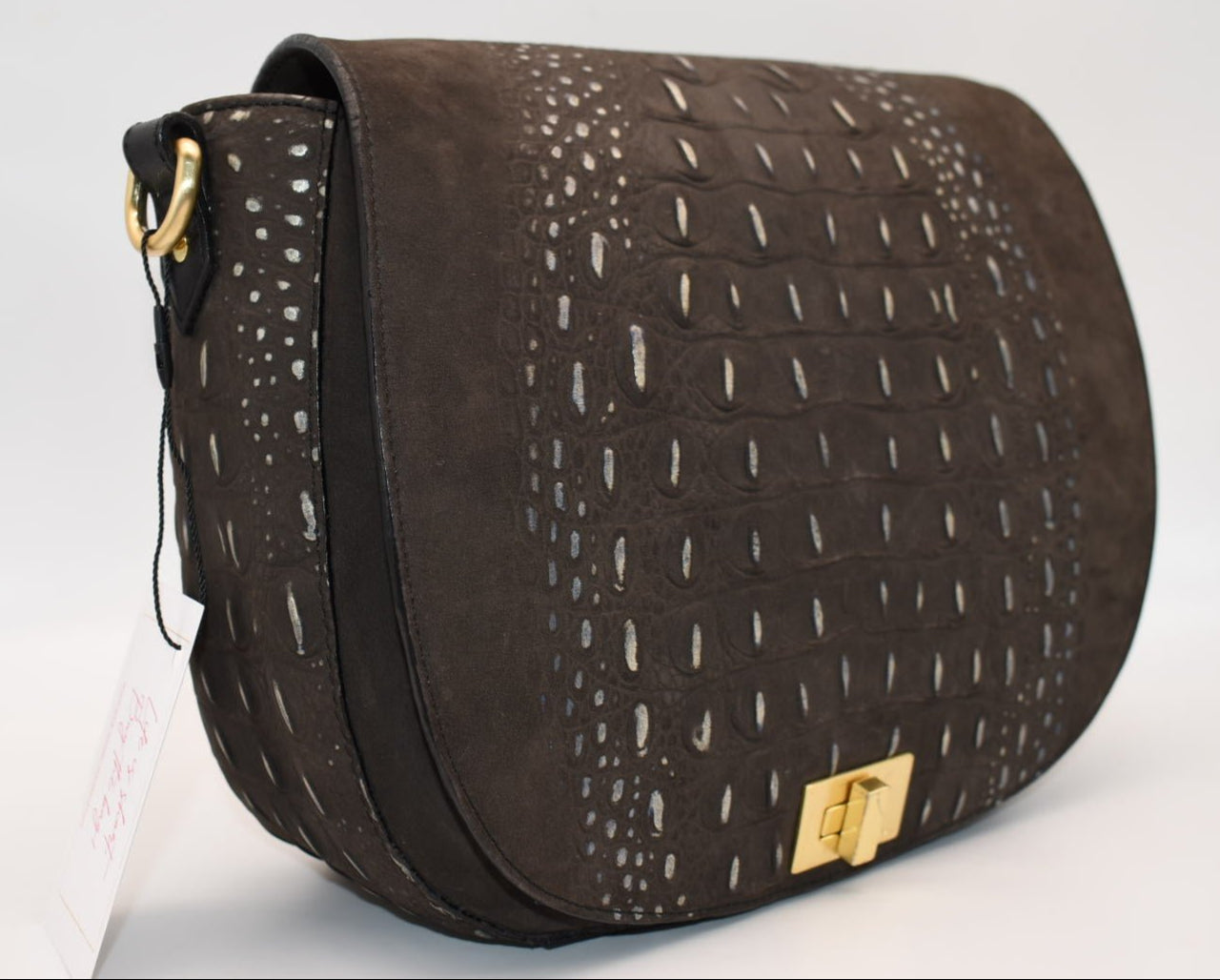 Brahmin Sonny Crossbody Bag in Iron Wilminton Graphite