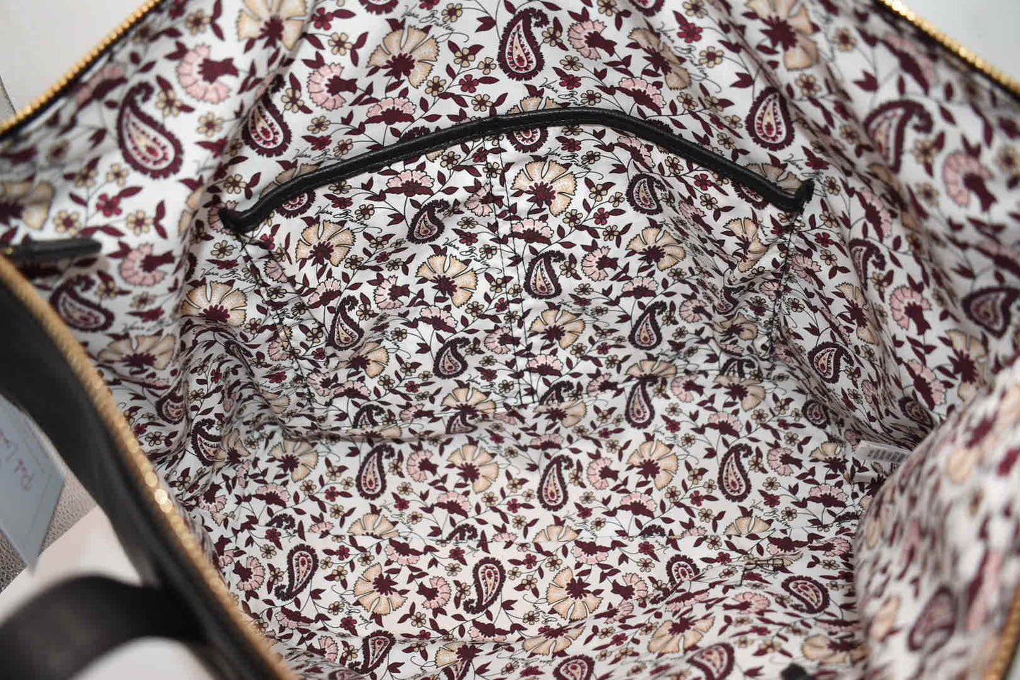 Vera Bradley Large Leather Charlie Tote Bag in Black