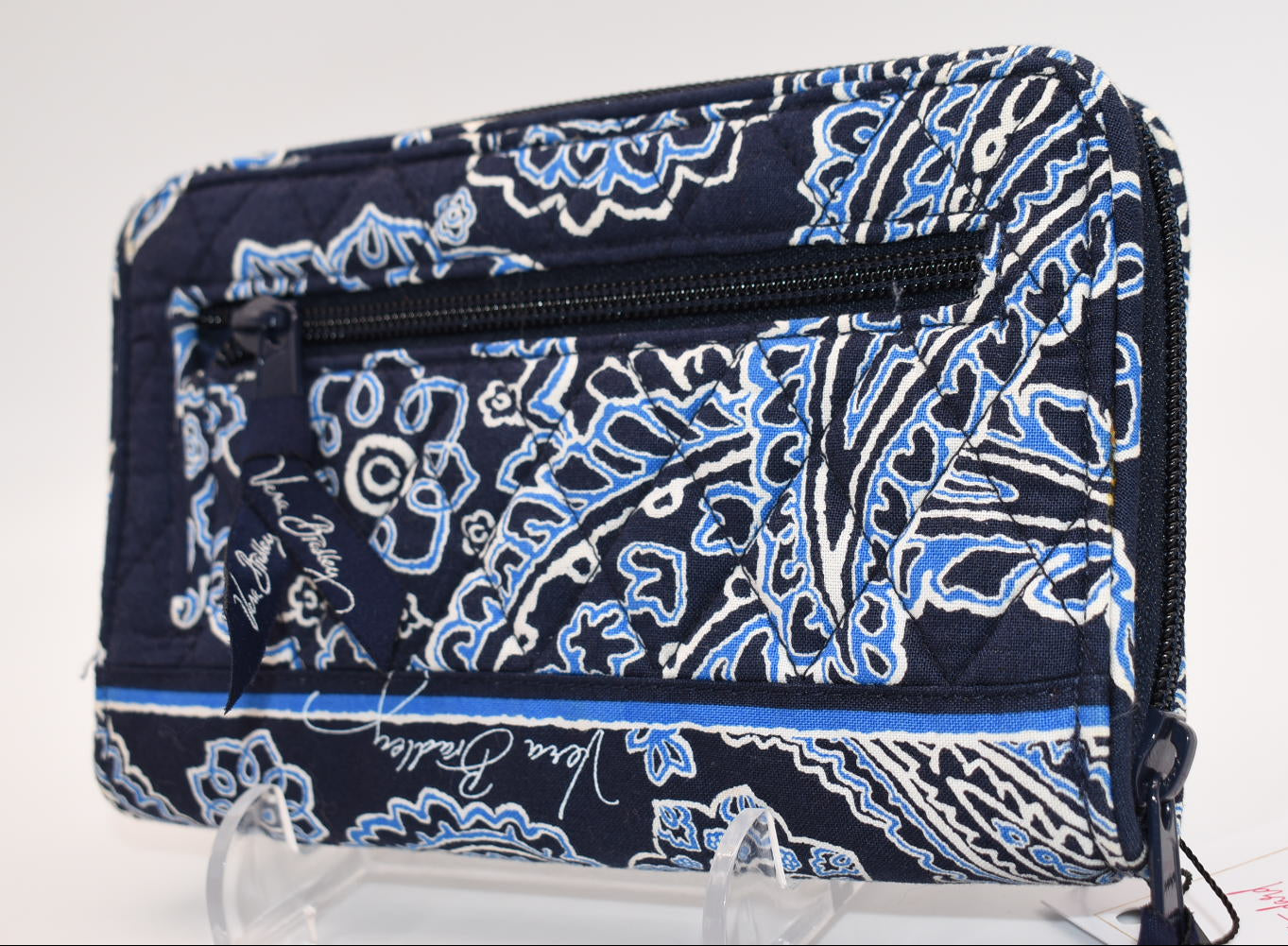 Vera Bradley Turnlock Wallet in "Blue Bandana" Pattern