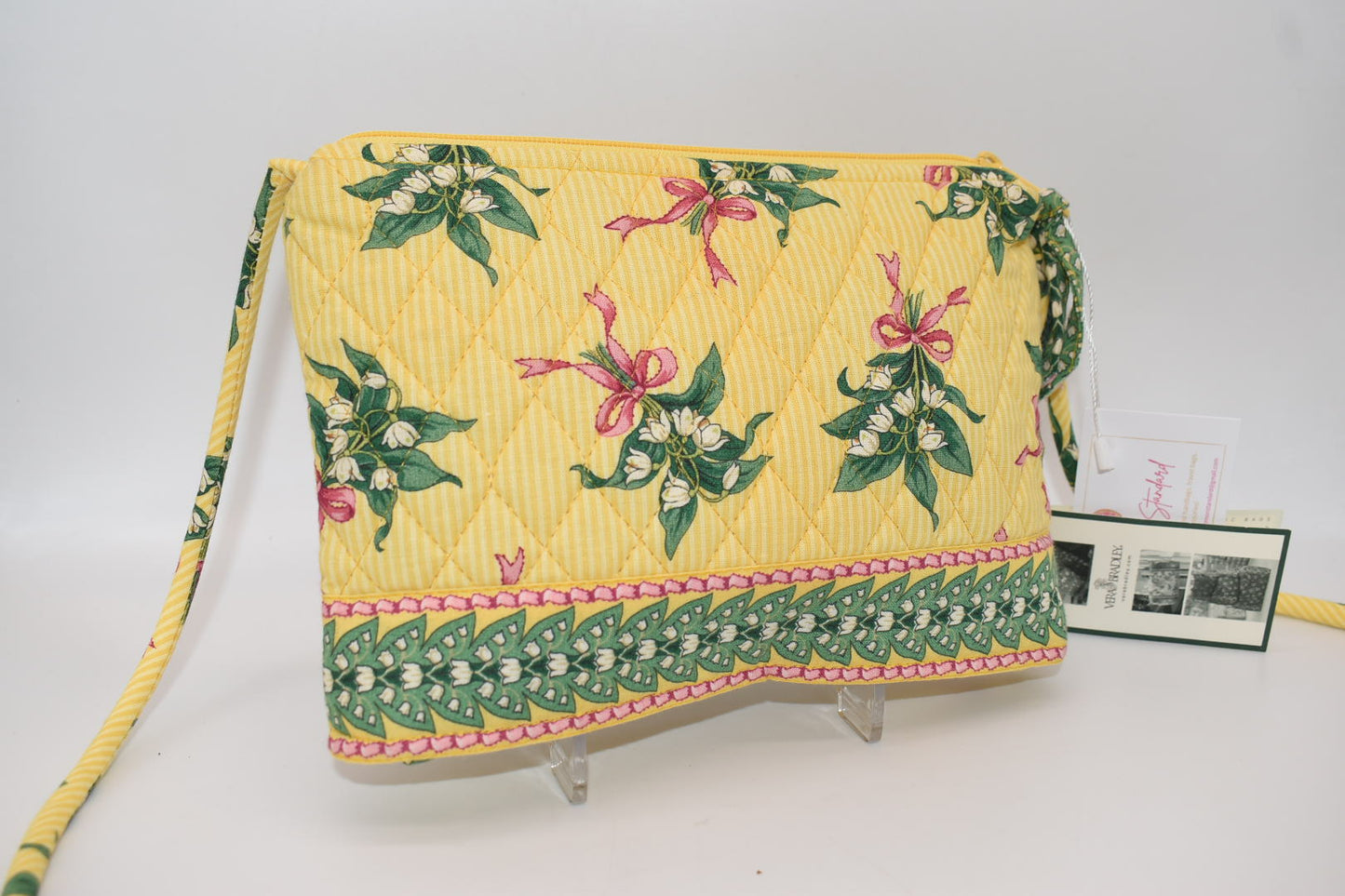 Vera Bradley Petite Shoulder / Crossbody Bag in "New Hope-Yellow" Pattern