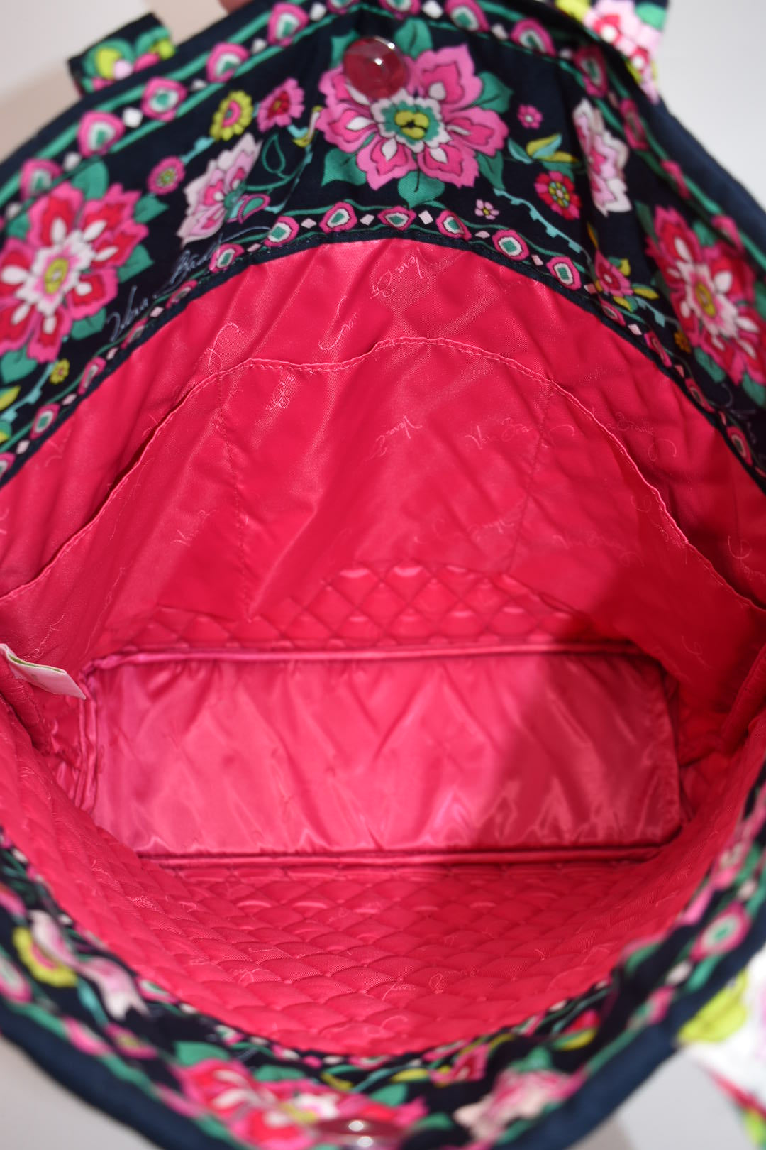 Vera Bradley Quilted Cotton Everyday Tote Bag in "Petal Paisley" Pattern