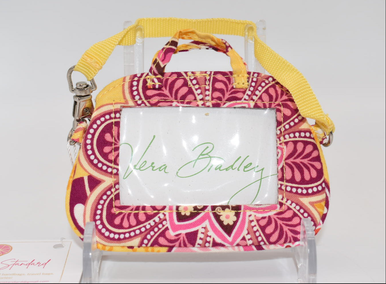 Vera Bradley Luggage Tag in "Bali Gold" Pattern