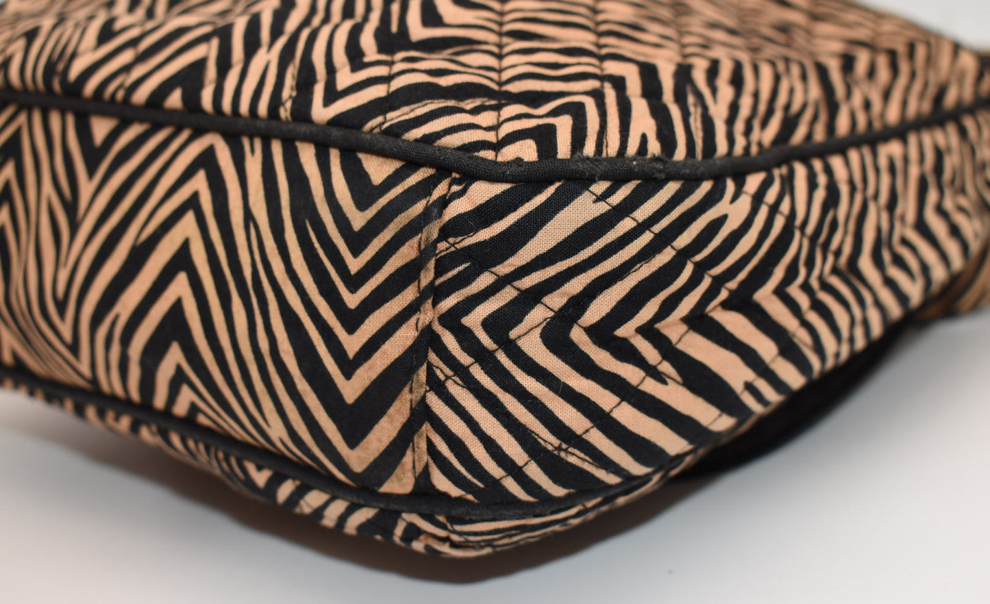 Vera Bradley Double Zip Mailbag Crossbody Bag in "Tiger Print" Pattern