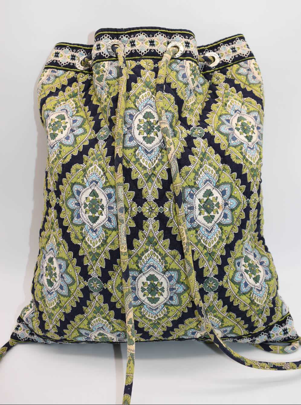 Vera Bradley Drawstring Backsack in "Cambridge" Pattern