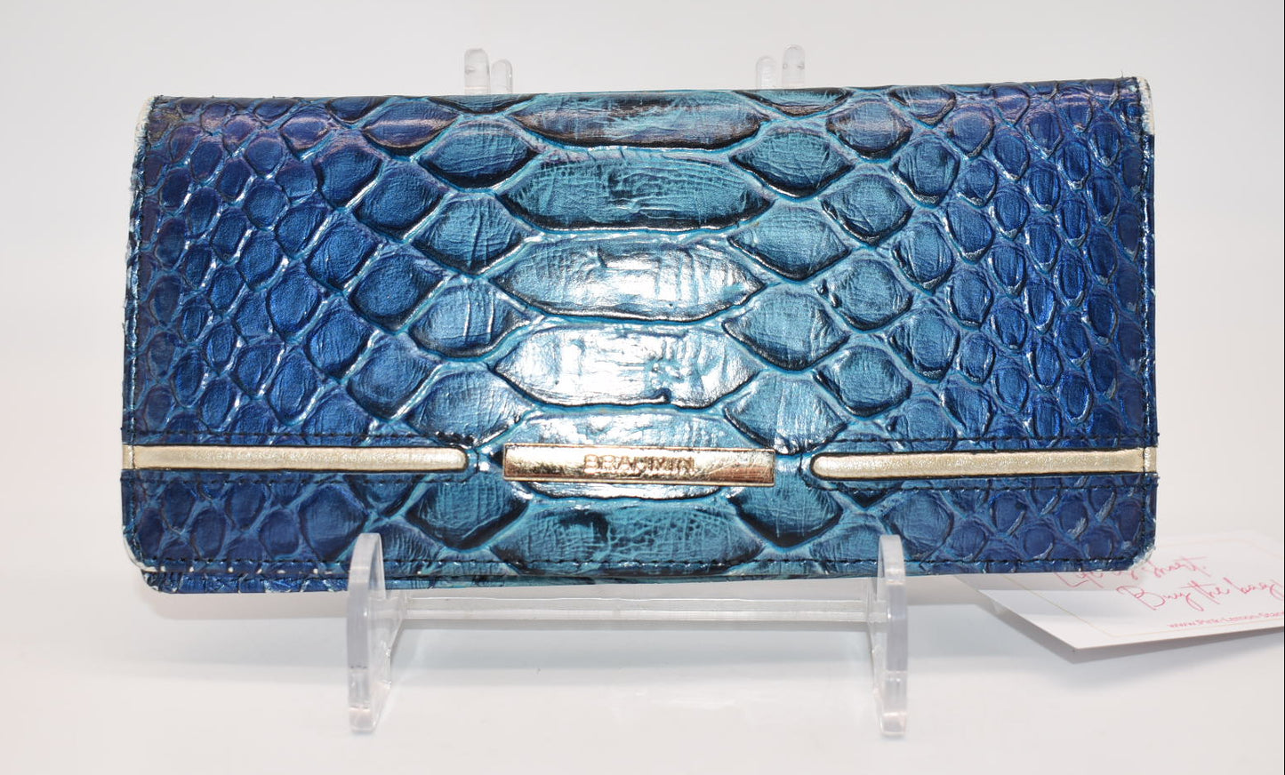 Brahmin Ady Wallet in Electric Blue Ateague