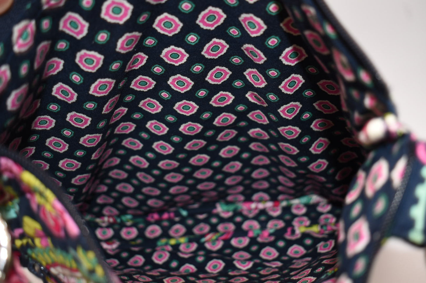 Vera Bradley Hipster Crossbody Bag "Petal Paisley" Pattern