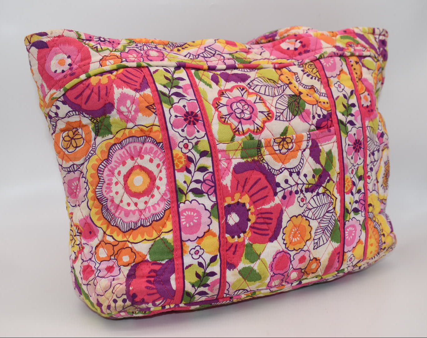 Vera Bradley Large Mandy Tote Bag in "Clementine" Pattern