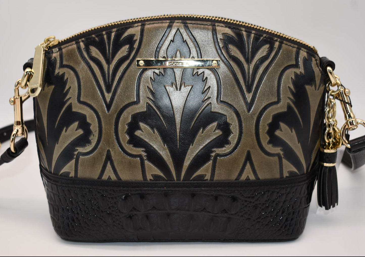 Brahmin Mini Duxbury Crossbody Bag in Mirage Taupe