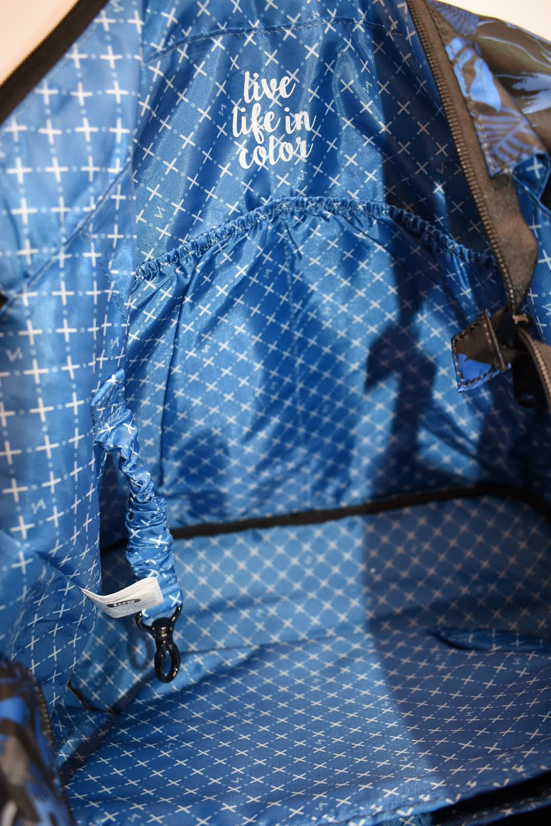 Lug XL Gondola Slouch Tote Bag in "Botanical Black" Pattern