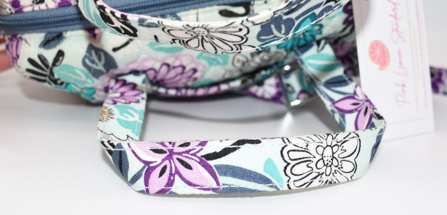 Vera Bradley Mini Satchel Bag in "Penelope's Garden" Pattern