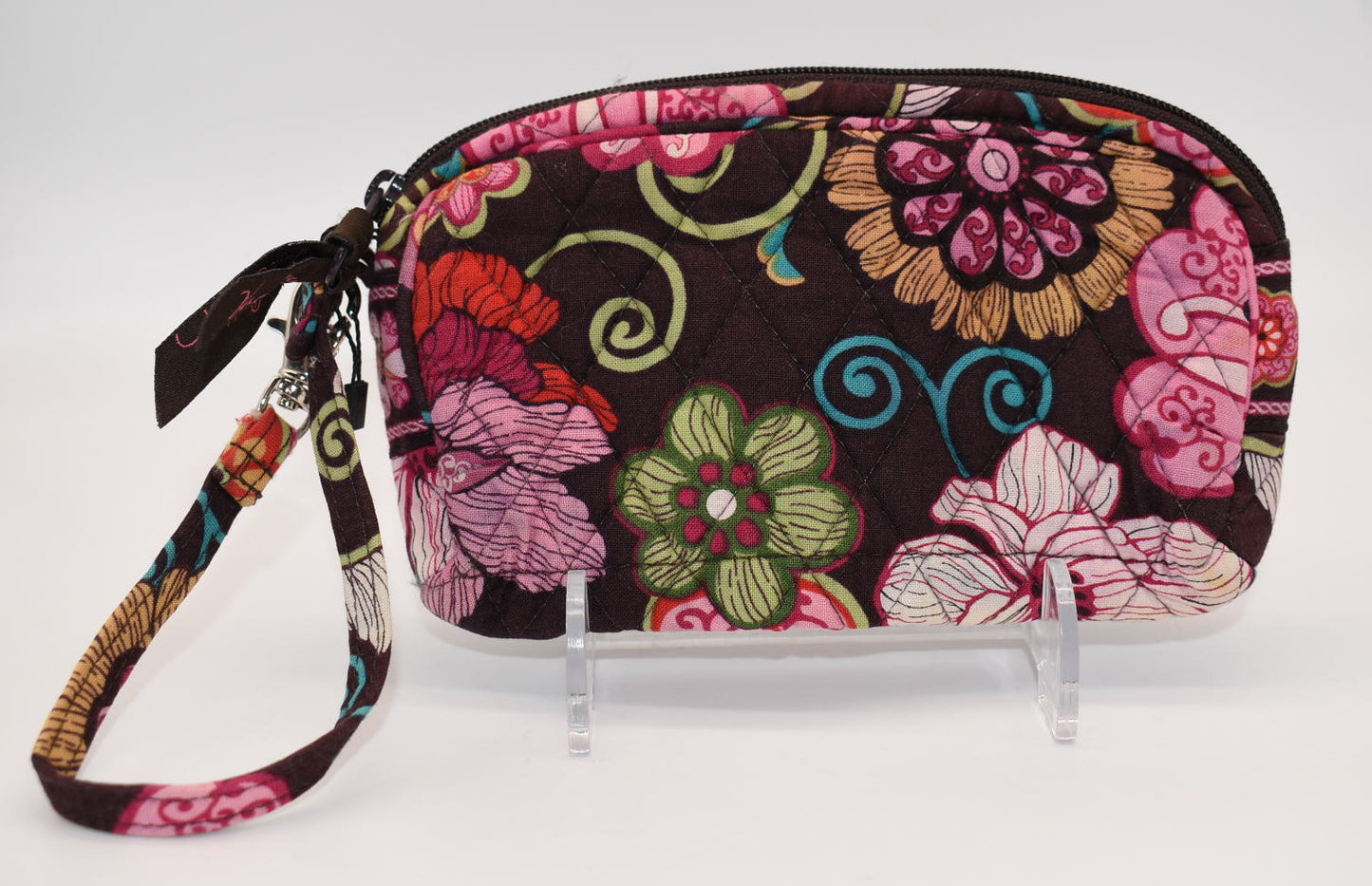 Vera Bradley Zip Top Wristlet in "Mod Floral-Pink" Pattern