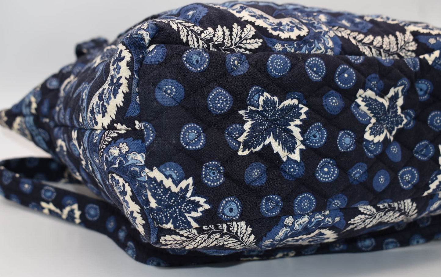 Vera Bradley Villager Tote Bag in "Blue Coin-2003" Pattern