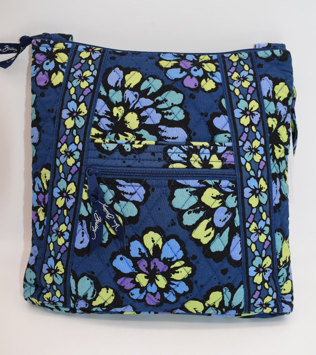Vera Bradley Hipster Crossbody Bag "Indigo Pop" Pattern