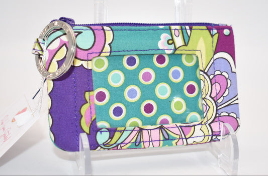 Vera Bradley ID Holder Zip Coin Pouch in "Heather" Pattern