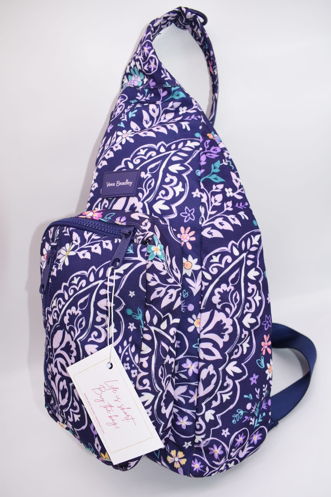 Vera Bradley Reactive Sling Backpack in "Belle Paisley" Pattern