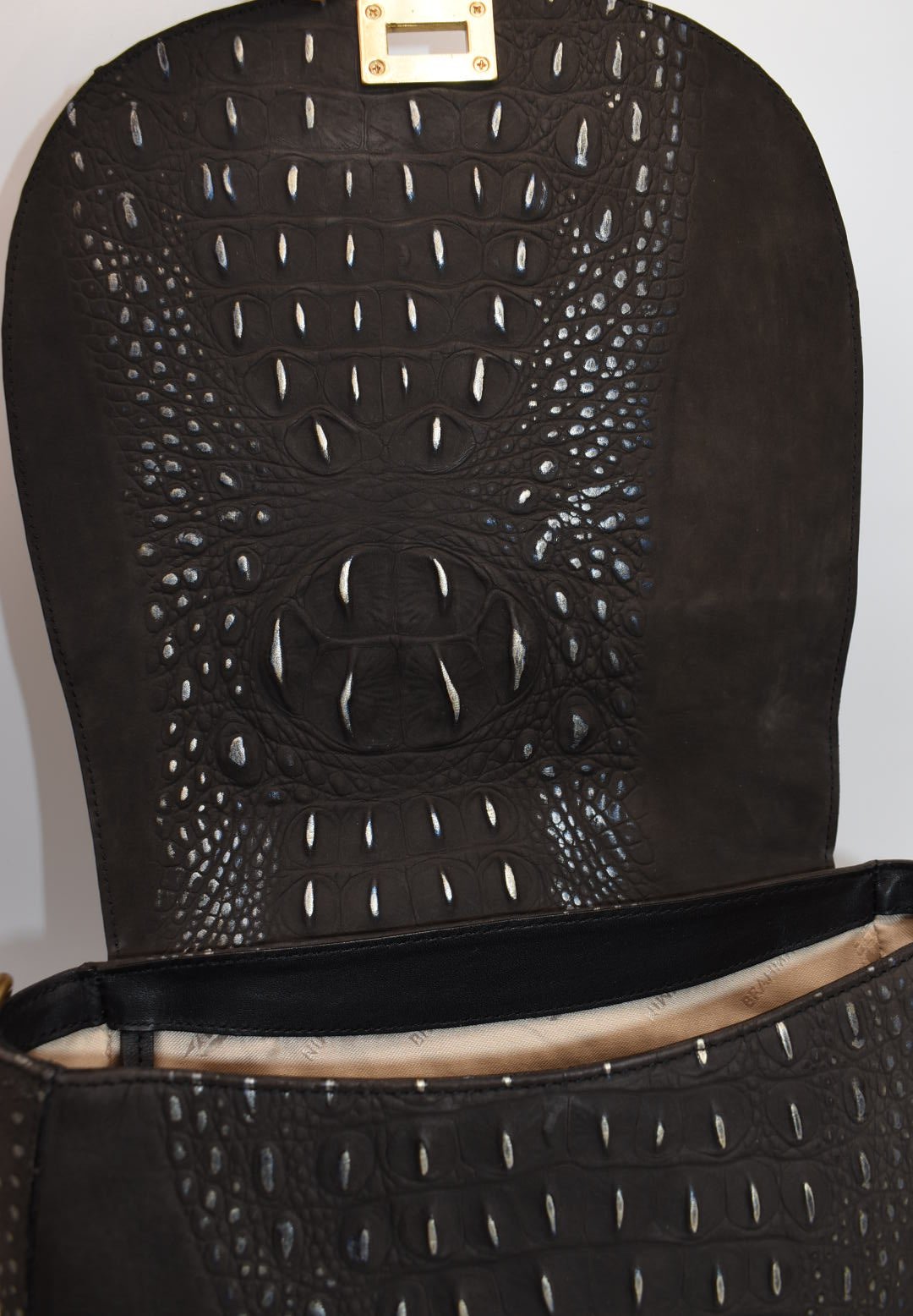 Brahmin Sonny Crossbody Bag in Iron Wilminton Graphite