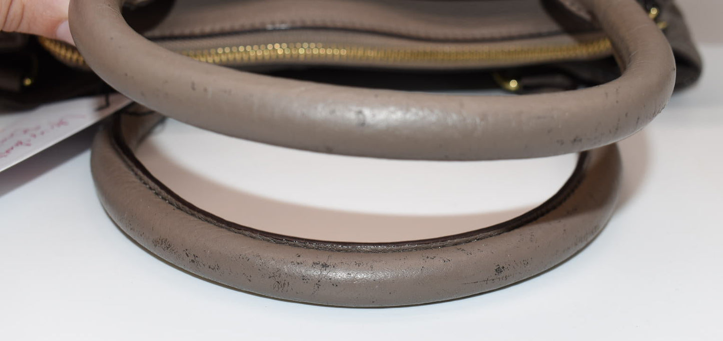 Vera Bradley Quilted Leather Large Emma Satchel Bag