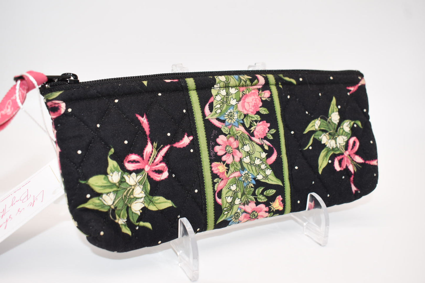 Vera Bradley Brush & Pencil Cosmetic Zip Pouch in "New Hope" Pattern