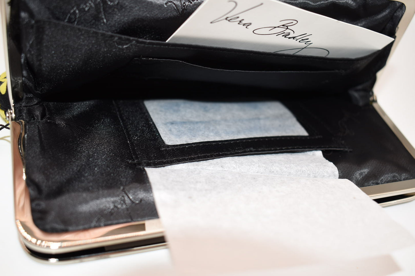 Vera Bradley Double Kisslock Wallet in "Baroque" Pattern