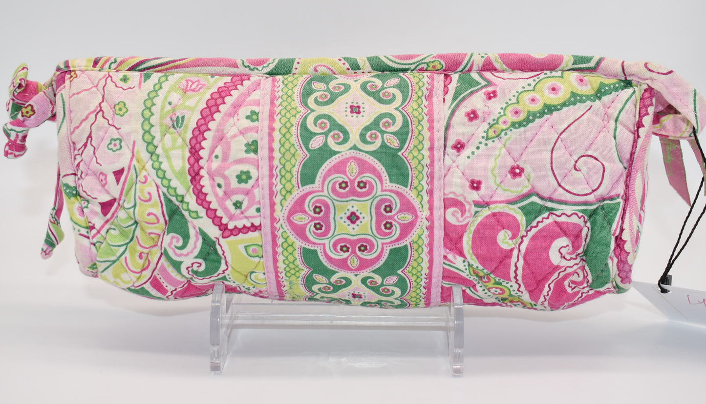 Vera Bradley Cosmetic Zip Bag in "Pinwheel Pink" Pattern