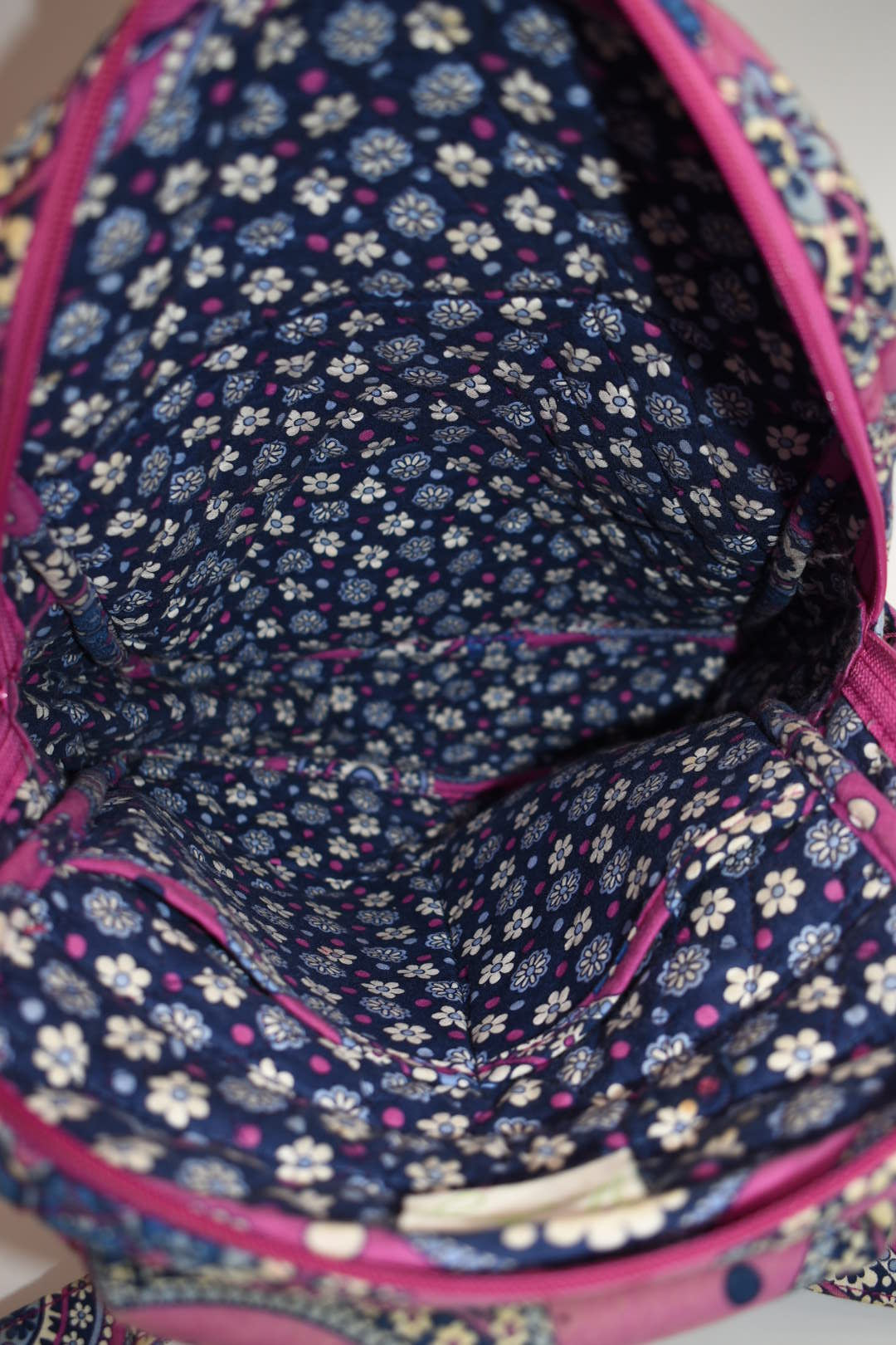 Vera Bradley Small Quilted Cotton Backpack in "Boysenberry" Pattern