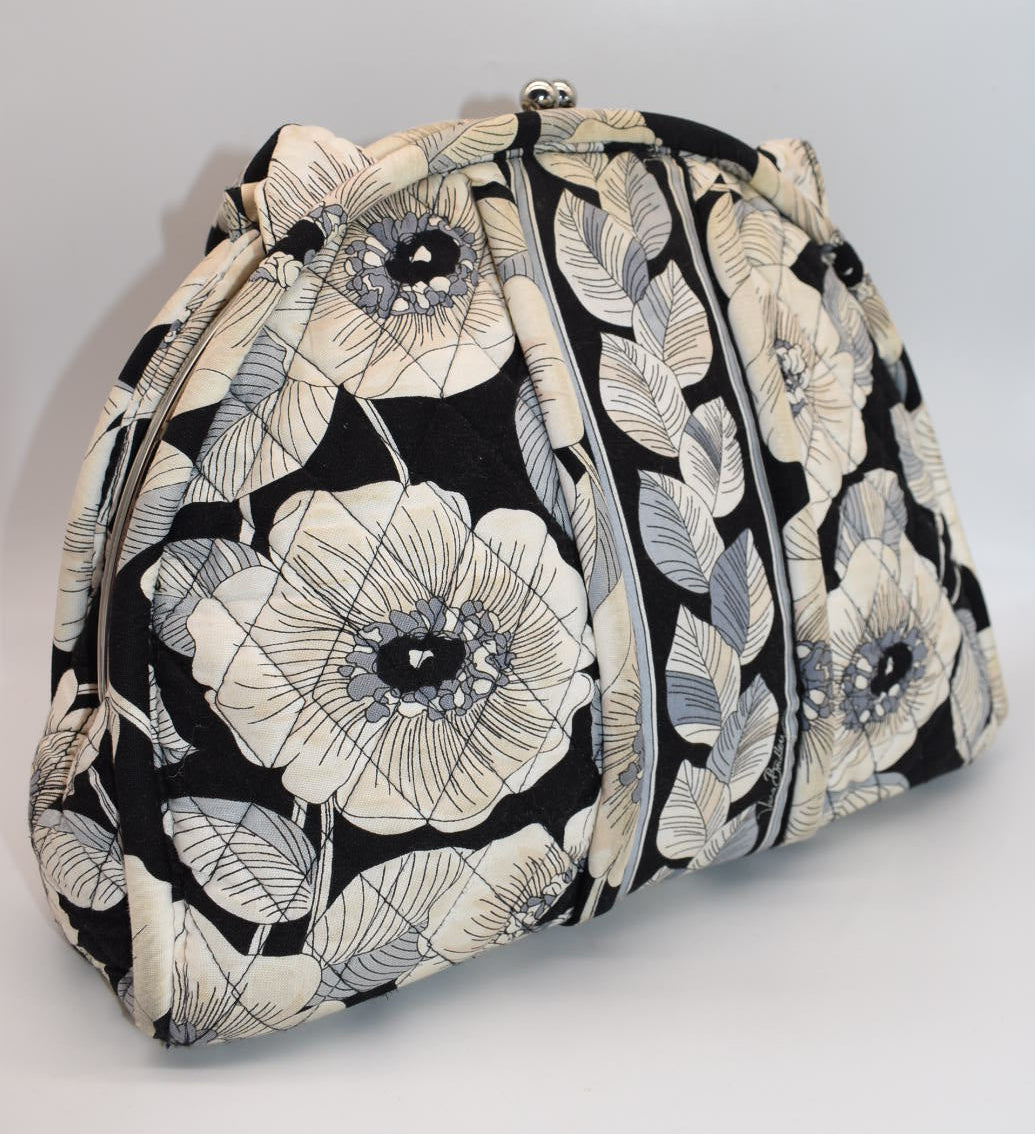 Vera Bradley Eloise Framed Satchel Bag in "Camellia" Pattern
