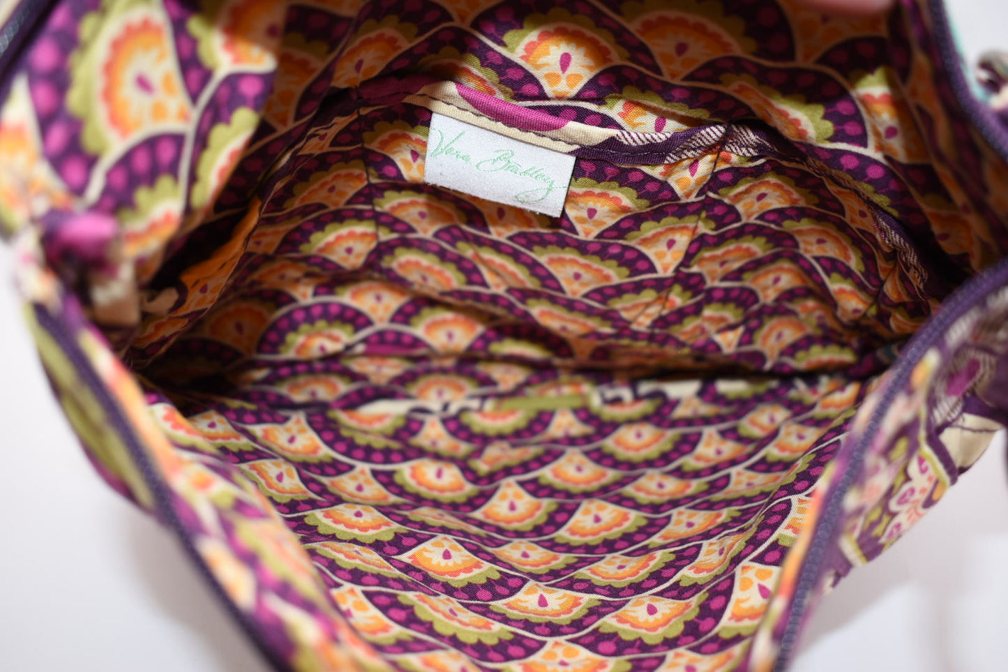 Vera Bradley Hipster Crossbody Bag in "Plum Crazy" Pattern