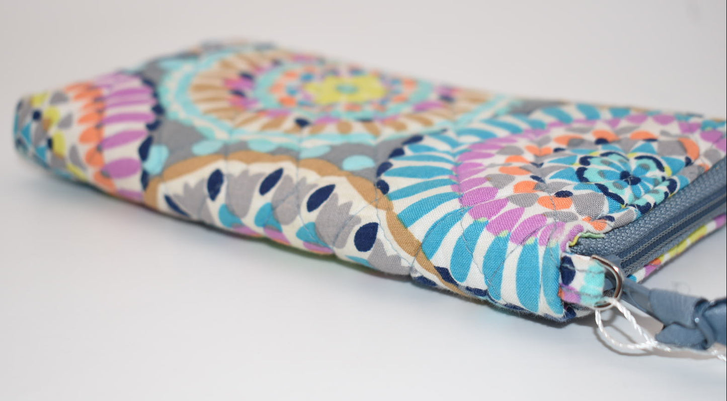 Vera Bradley RFID Accordion Wallet in "Sunny Medallion" Pattern