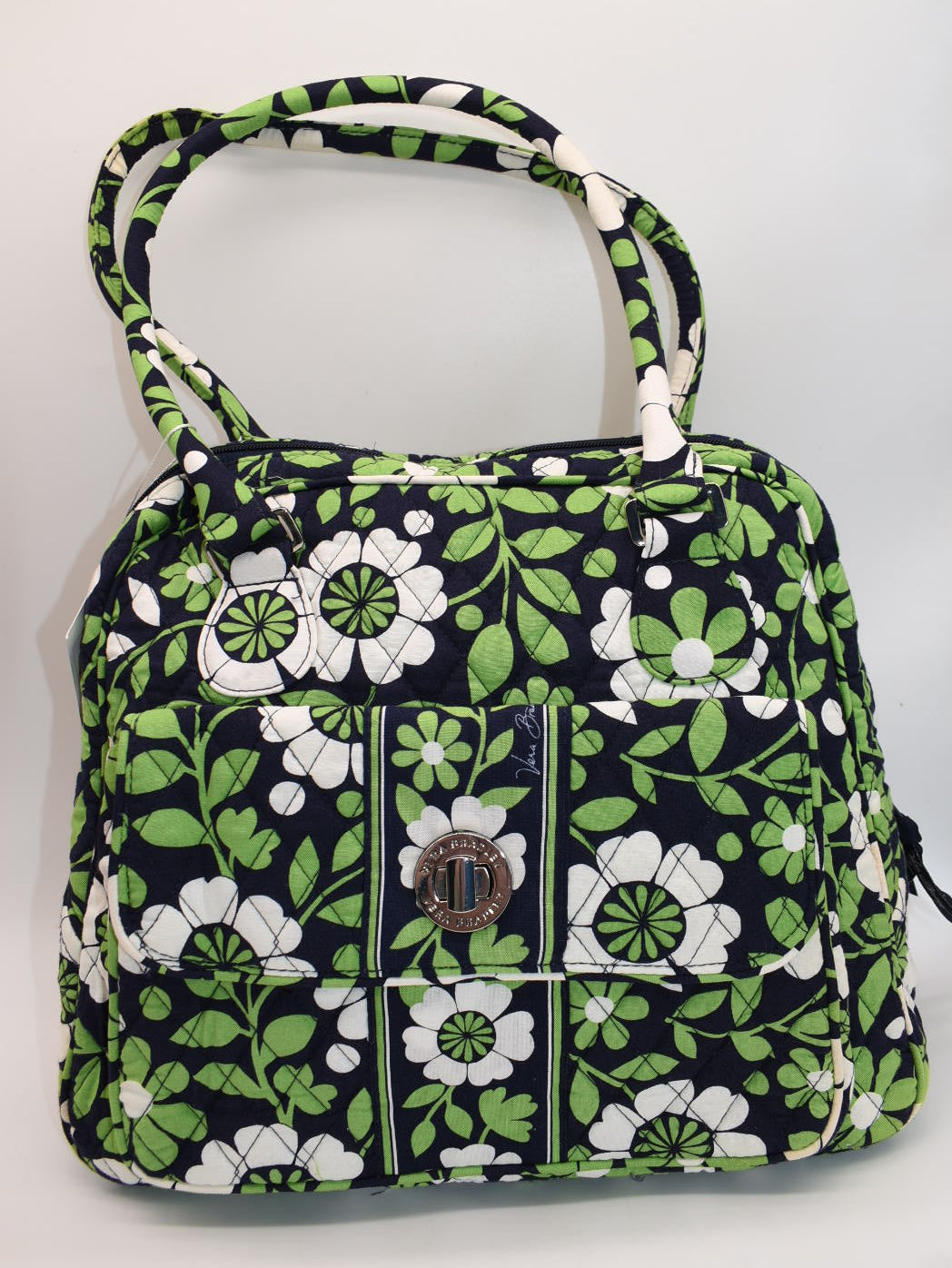 Vera Bradley Turnlock Shoulder Bag in "Lucky You" Pattern