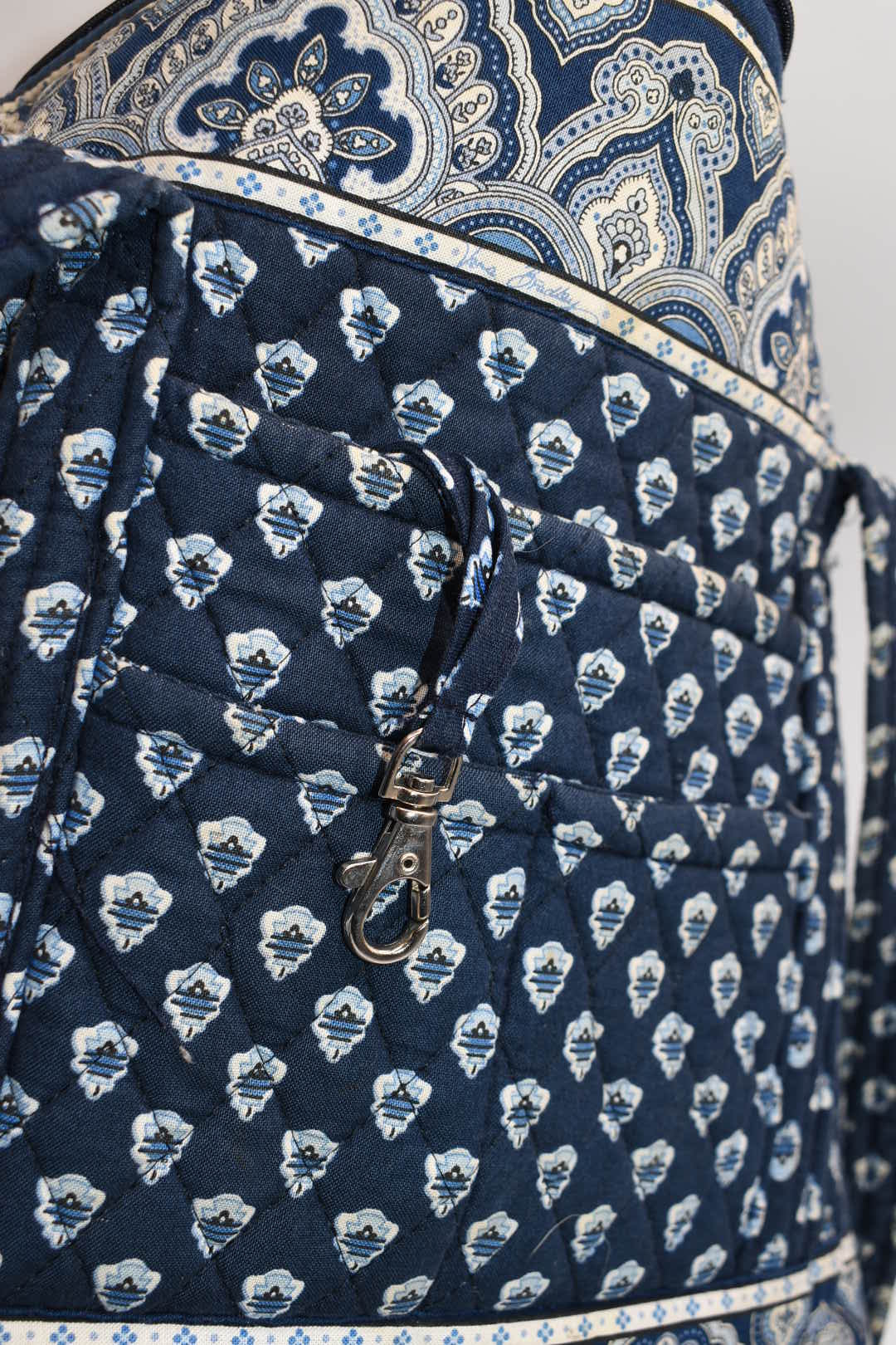Vera Bradley Villager Tote Bag in "Nantucket Navy" Pattern