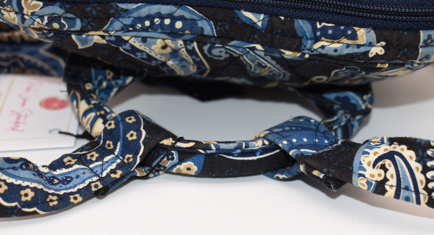 Vera Bradley Small Backpack in "Windsor Navy" Pattern