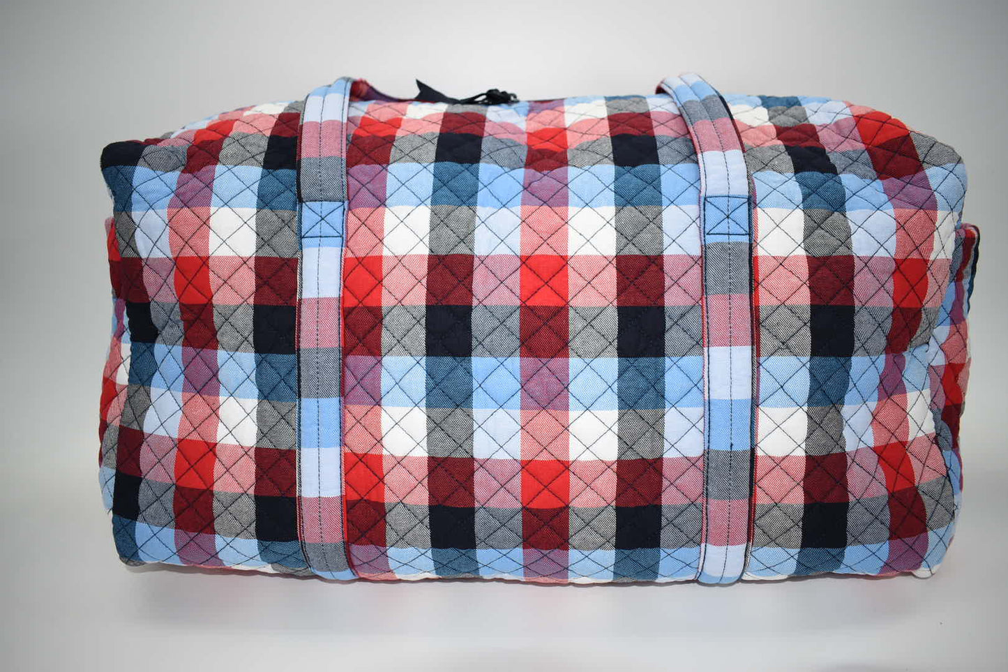 Vera Bradley Large Travel Duffel Bag in "Patriotic Plaid" Pattern