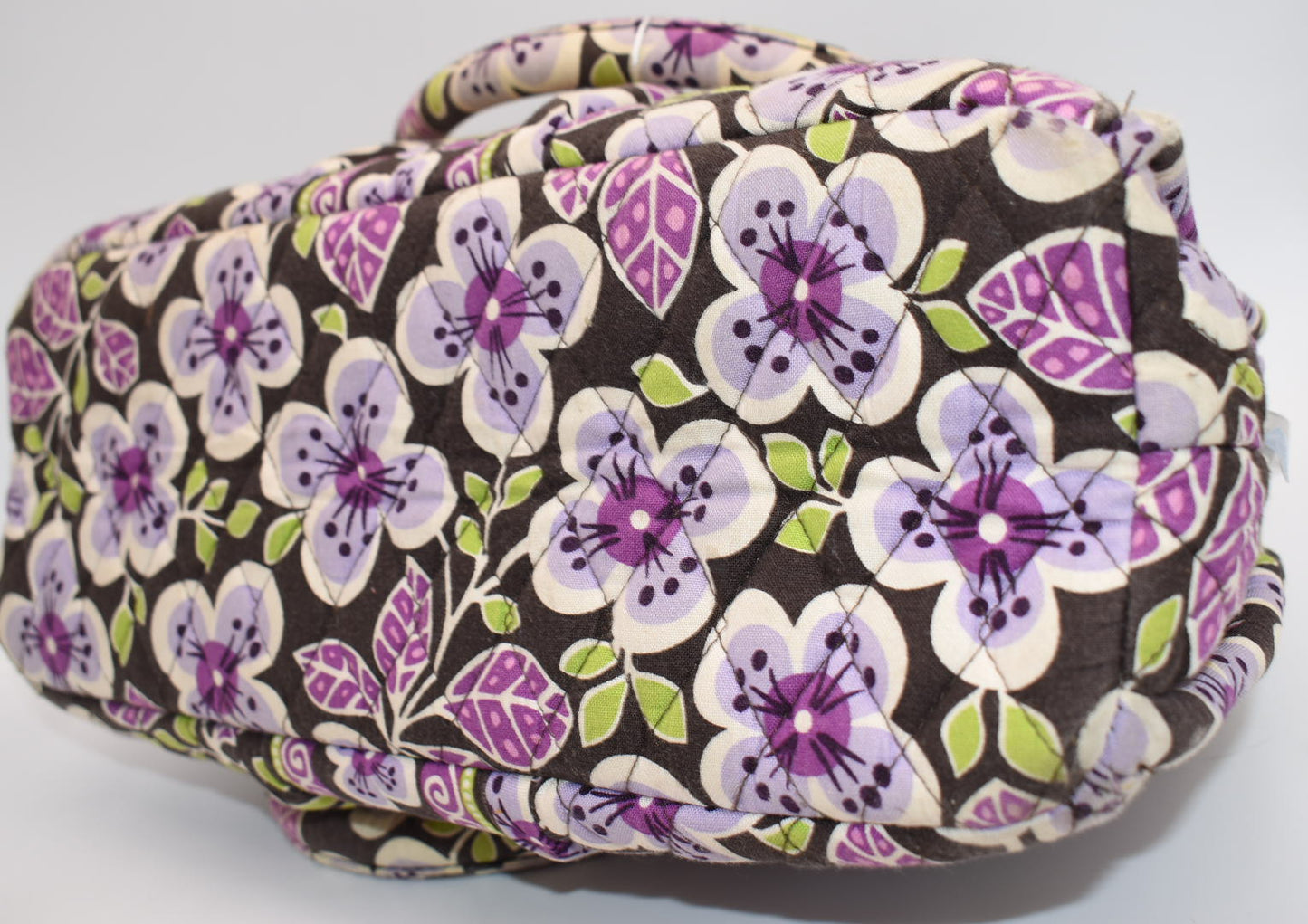 Vera Bradley Eloise Frame Satchel Bag in "Plum Petals" Pattern