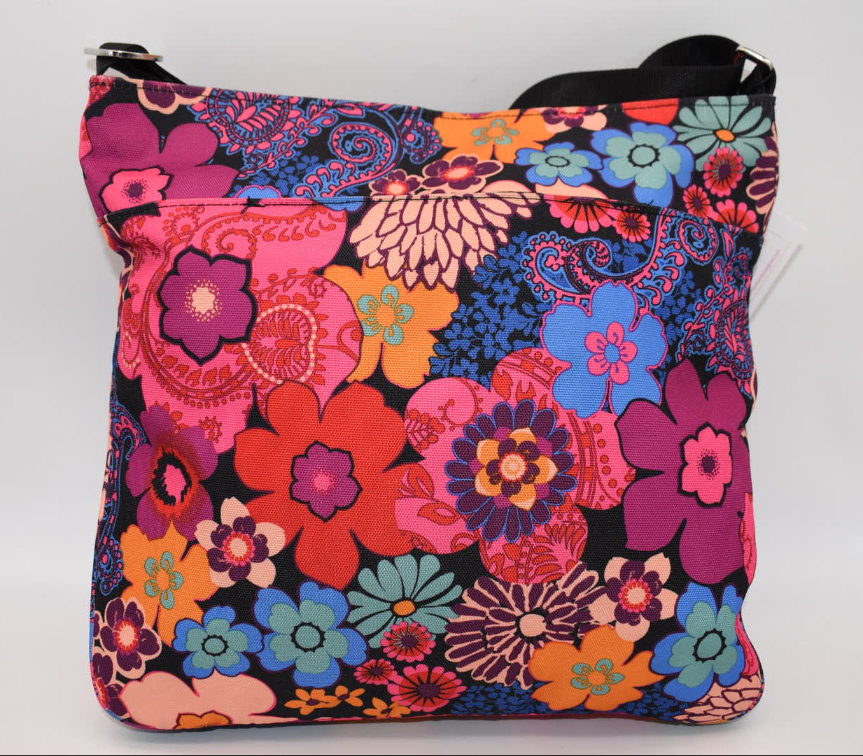 Vera Bradley Lighten Up Triple Zip Crossbody Bag in "Fiesta" Pattern