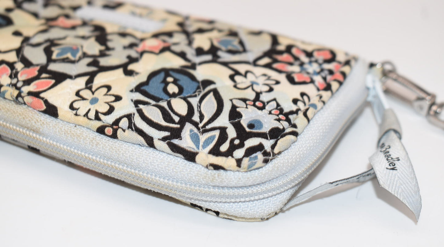 Vera Bradley RFID Accordion Wristlet in "Lisbon Medallion" Pattern