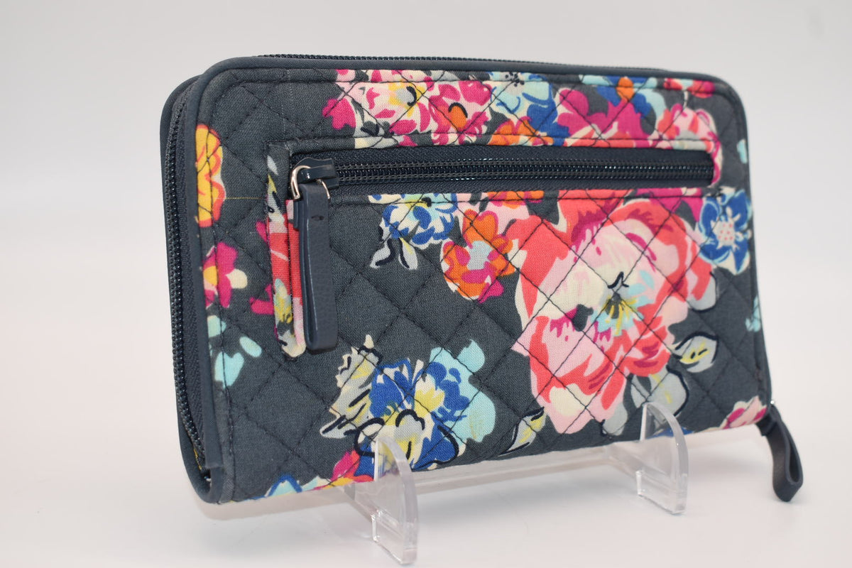 Vera Bradley RFID Turnlock Wallet in "Hope Blooms" Pattern
