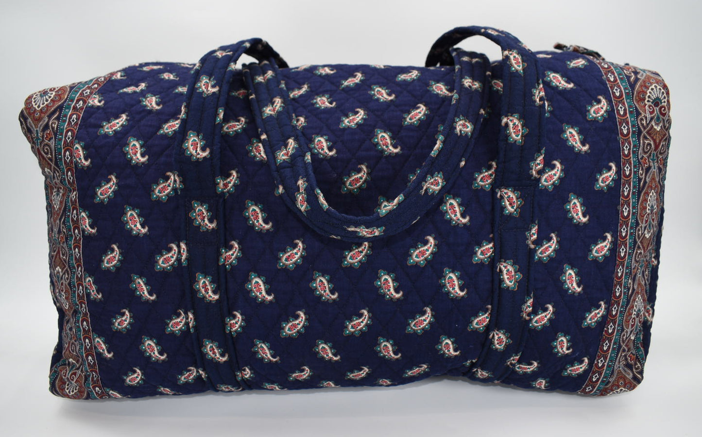 Vintage Vera Bradley XL Duffel Bag in "Navy-1991 " Pattern