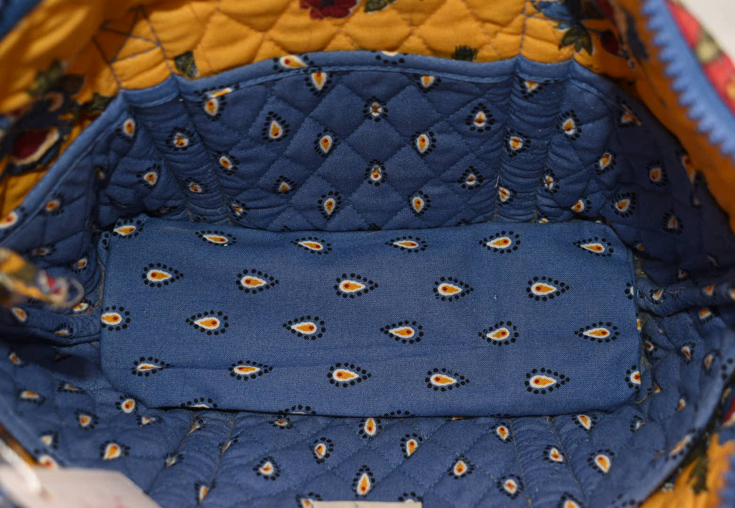 Vera Bradley Paddy Tote Bag in "French Blue Paisley" Pattern