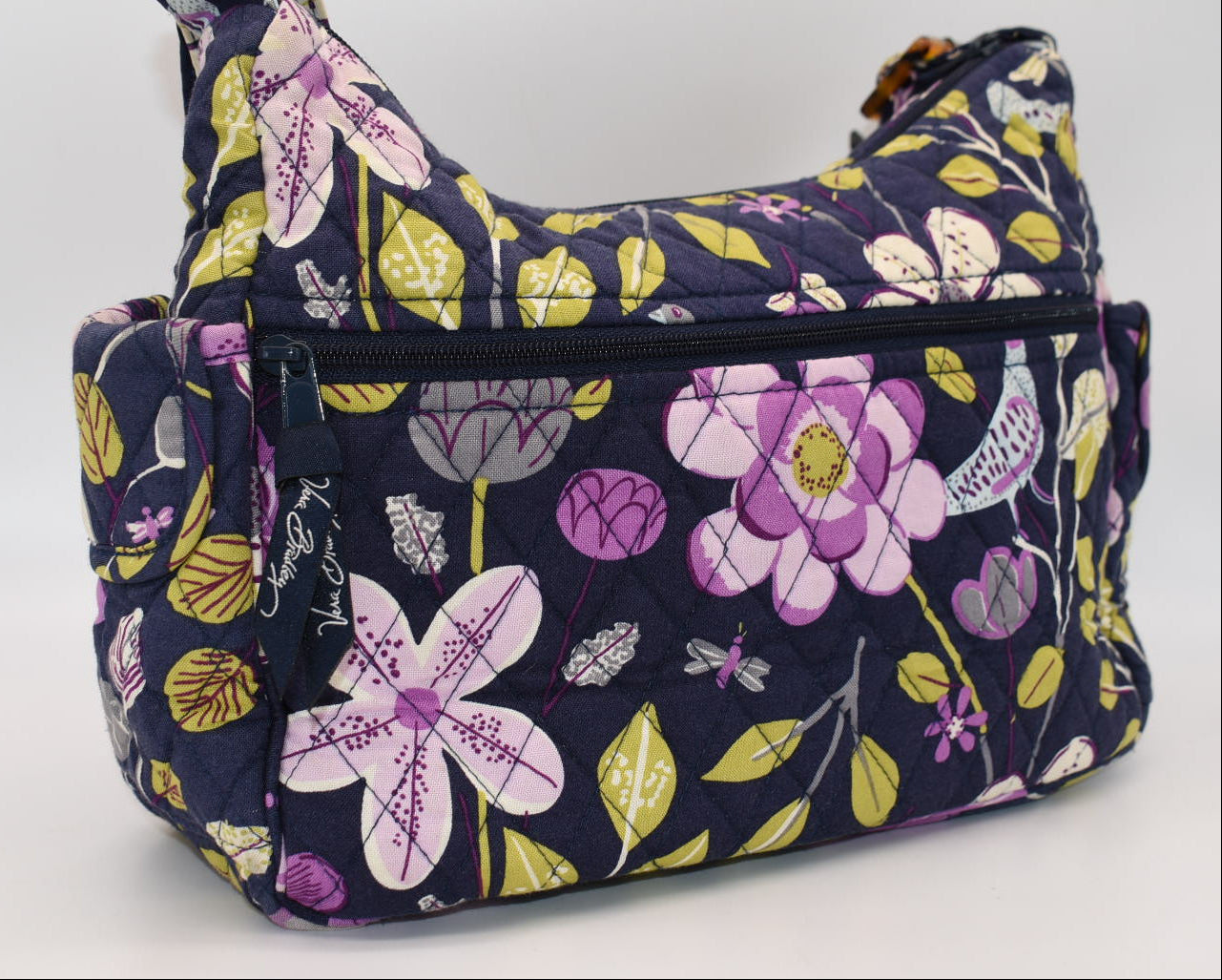 Vera Bradley On-the-Go Shoulder Bag in "Floral Nightingale" Pattern