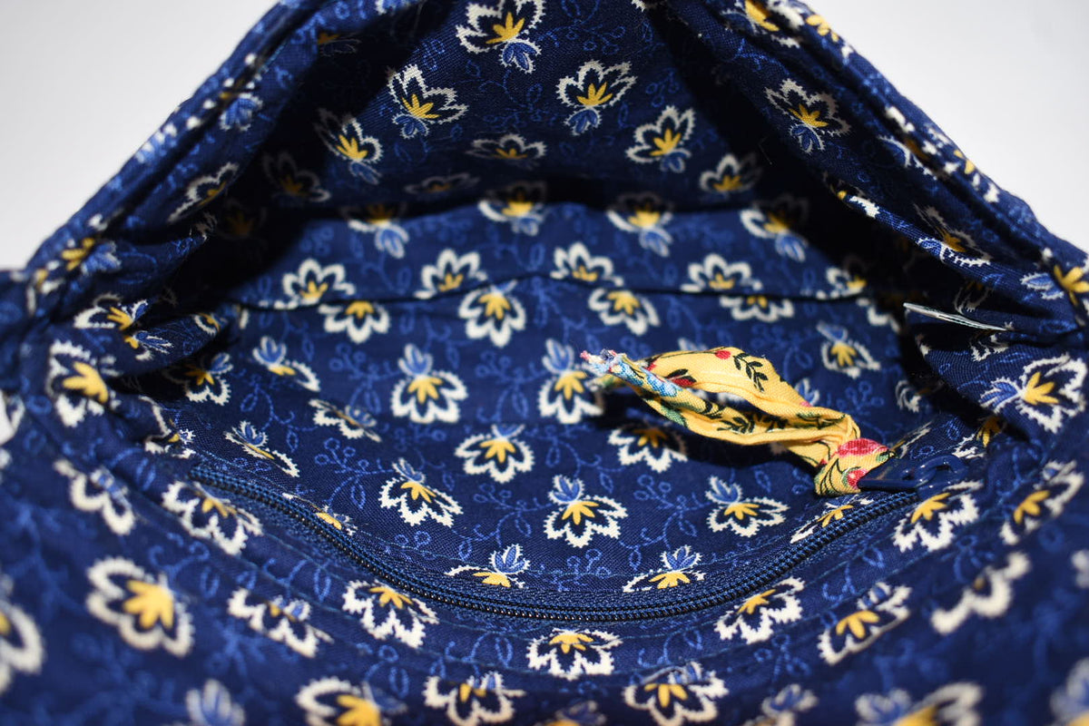 Vintage Vera Bradley Shoulder Bag in "Maison Blue" Pattern