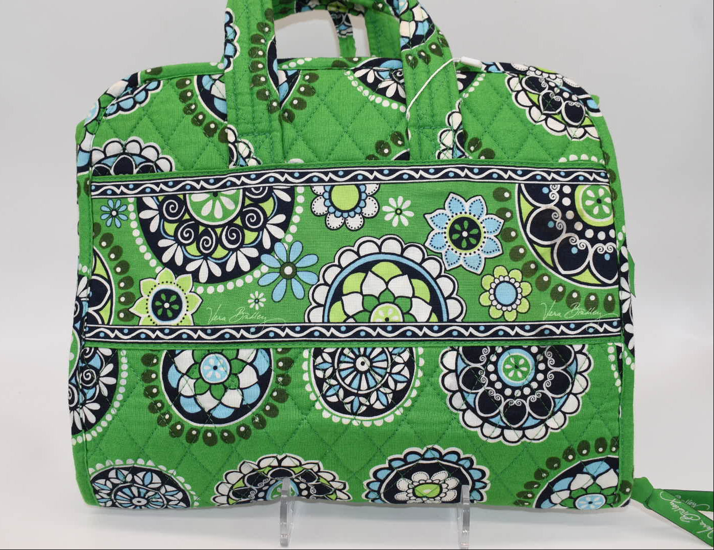 Vera Bradley Travel Cosmetic & Toiletries Organizer in "Cupcake Green" Pattern