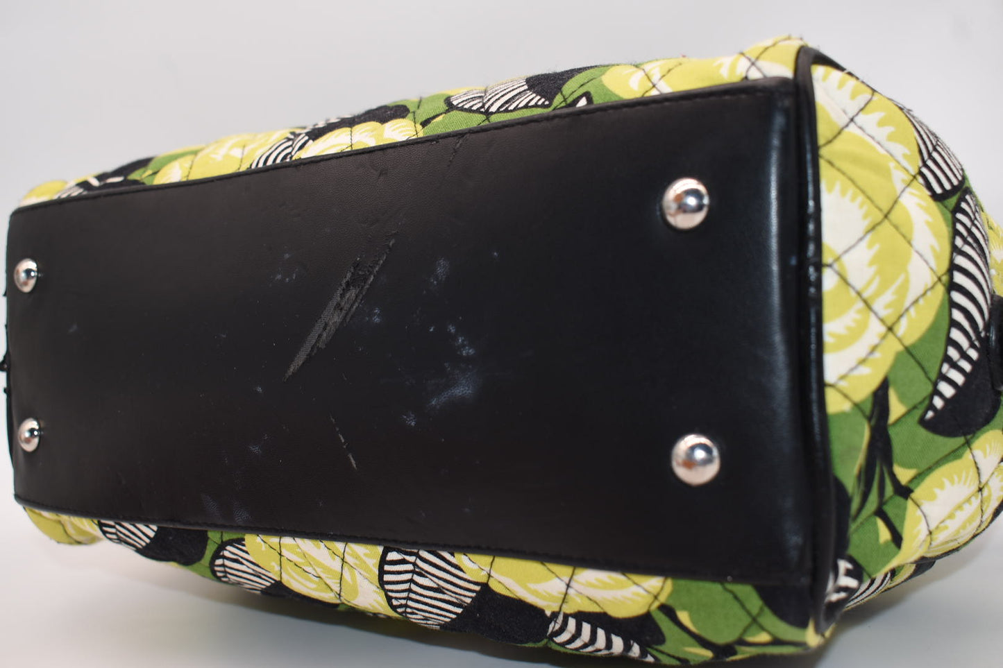 Vera Bradley Quilted Emma Satchel Bag in "La Neon Rose" Pattern