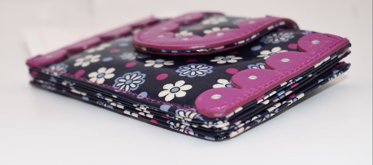 Vera Bradley Compact Frill Wallet in "Boysenberry" Pattern