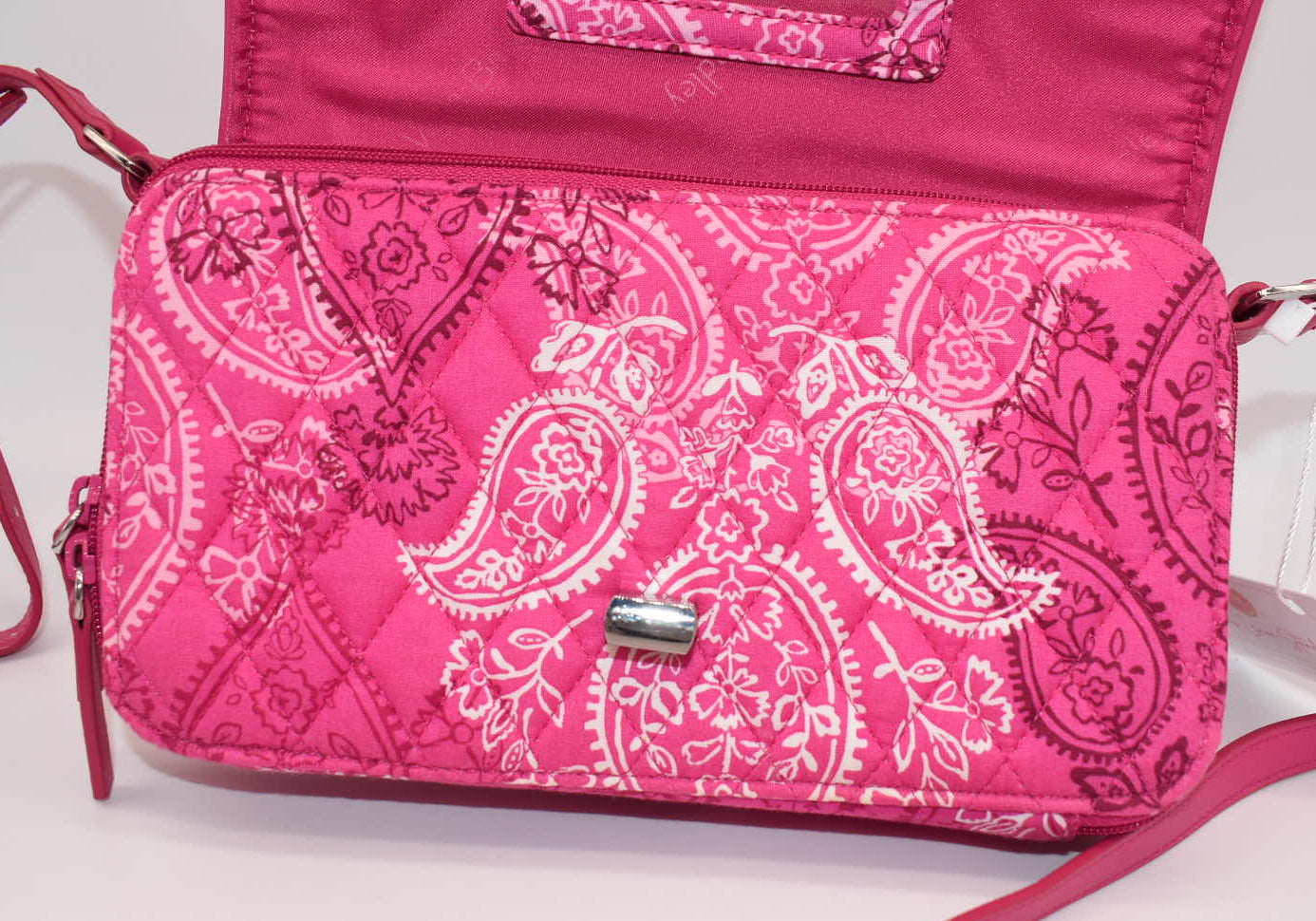 Vera Bradley Turnlock Crossbody Bag in Stamped Paisley