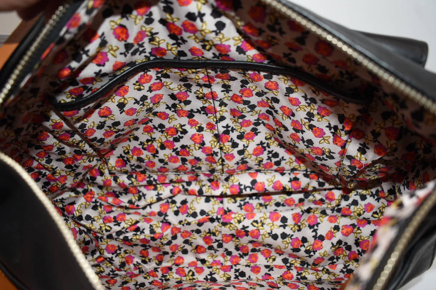 Vera Bradley Gallatin Leather Sidesaddle Convertible Crossbody in Black