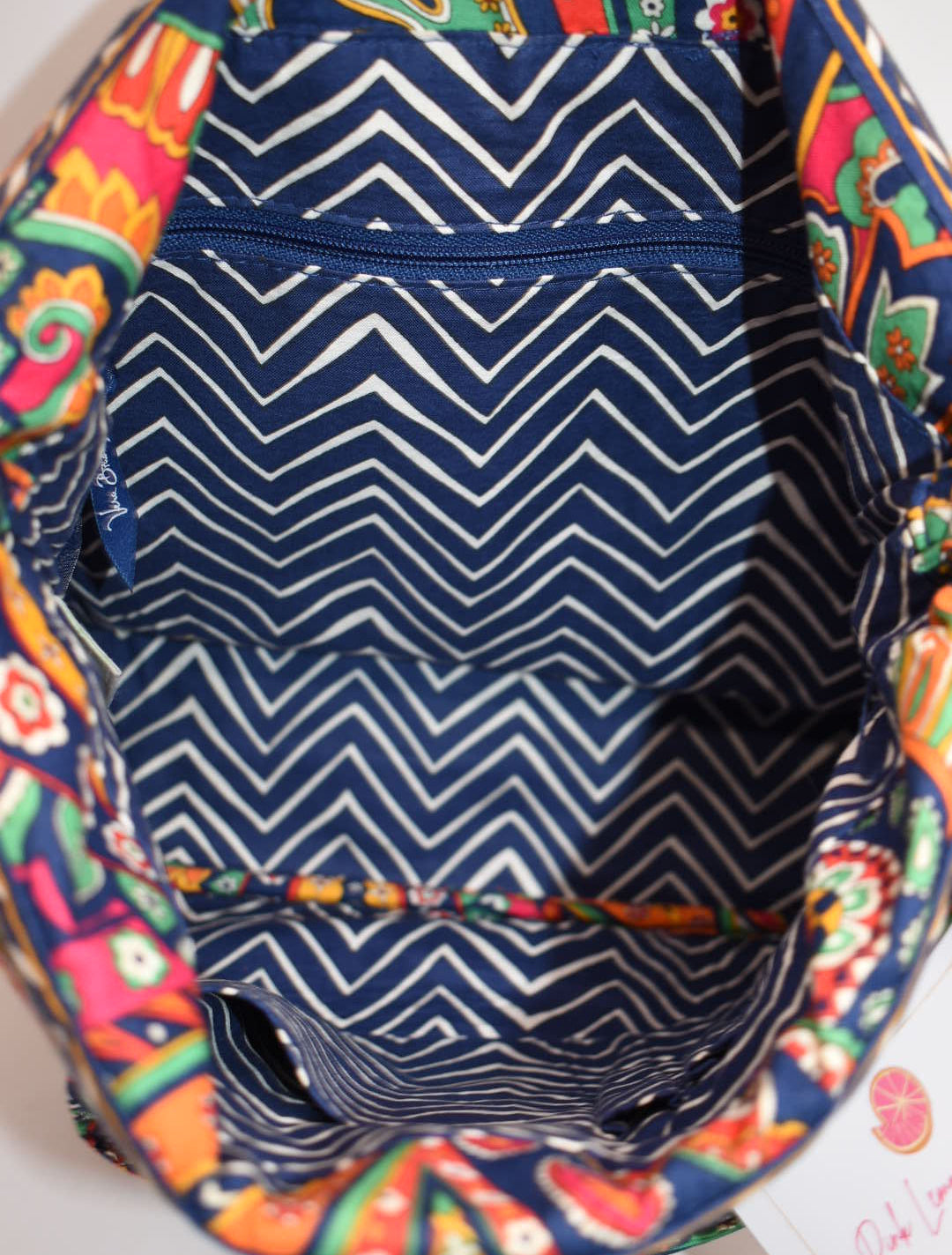 Vera Bradley Two-Way Convertible Tote Bag in "Venetian Paisley" Pattern